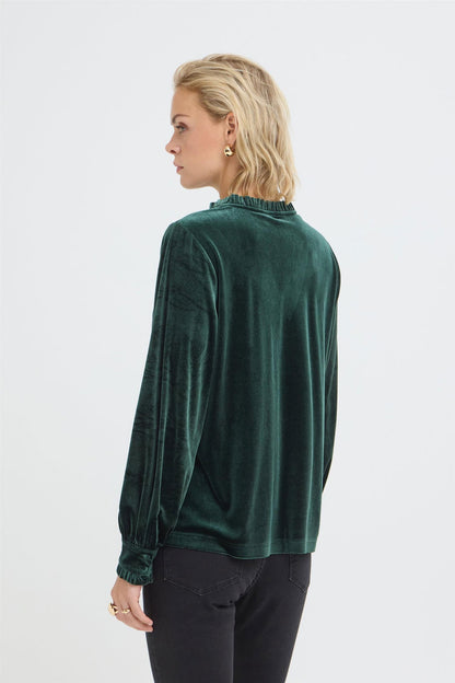 Pzbarbara Ls  Blouse Brun