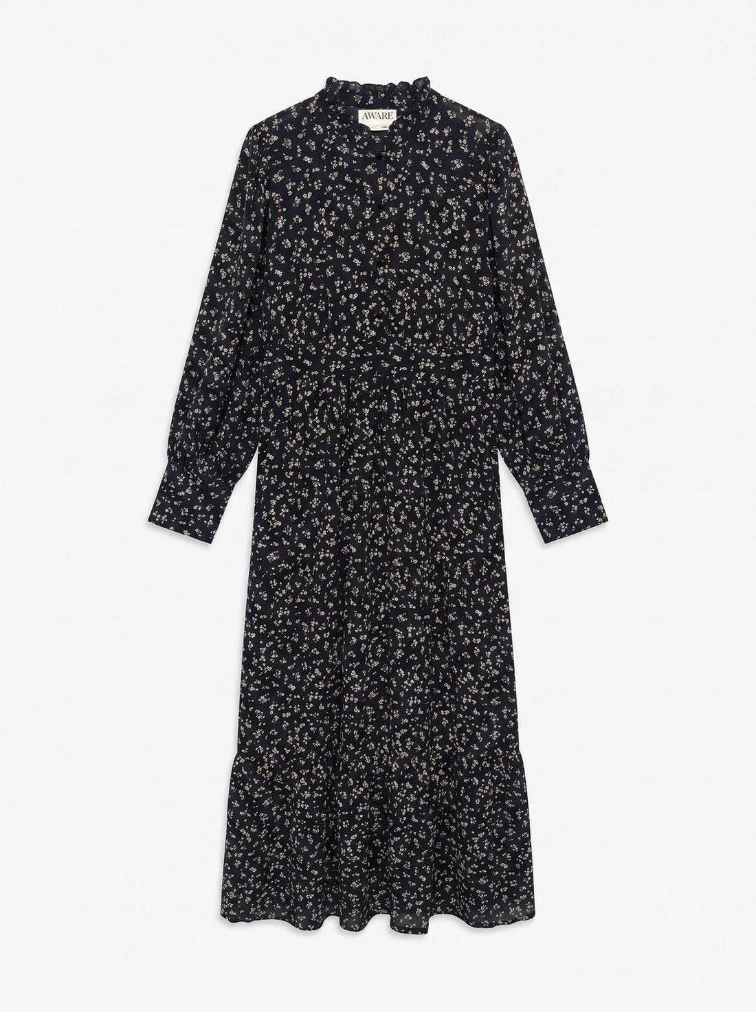 Awnoelle Ls High Neck Ankle Dress Sort
