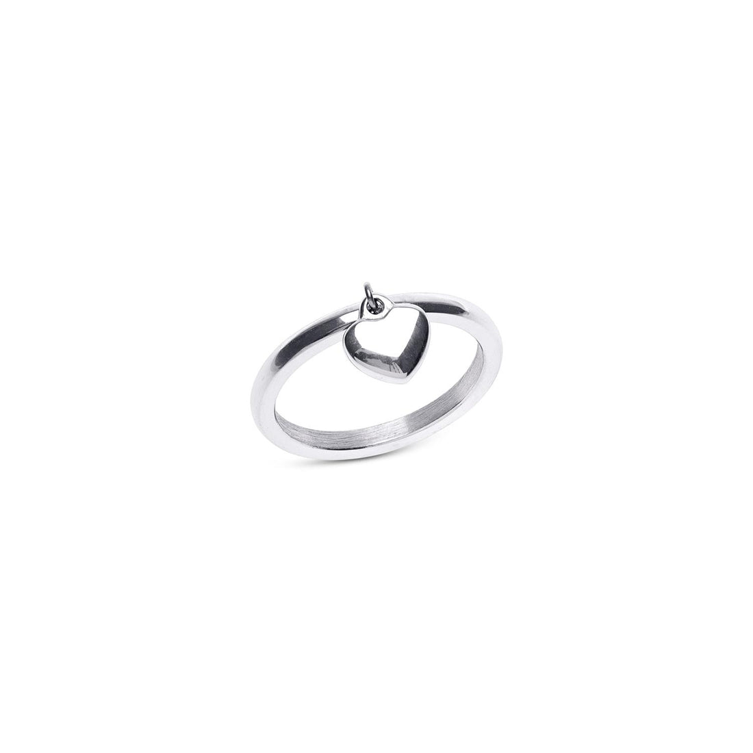 Iselin - Heart Ring Stainless Steel Sølv