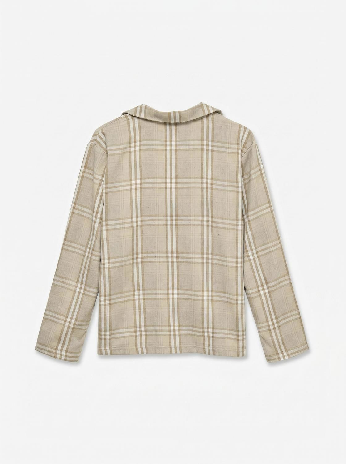 Vmnora Flannel Nightwear Shirt Grå