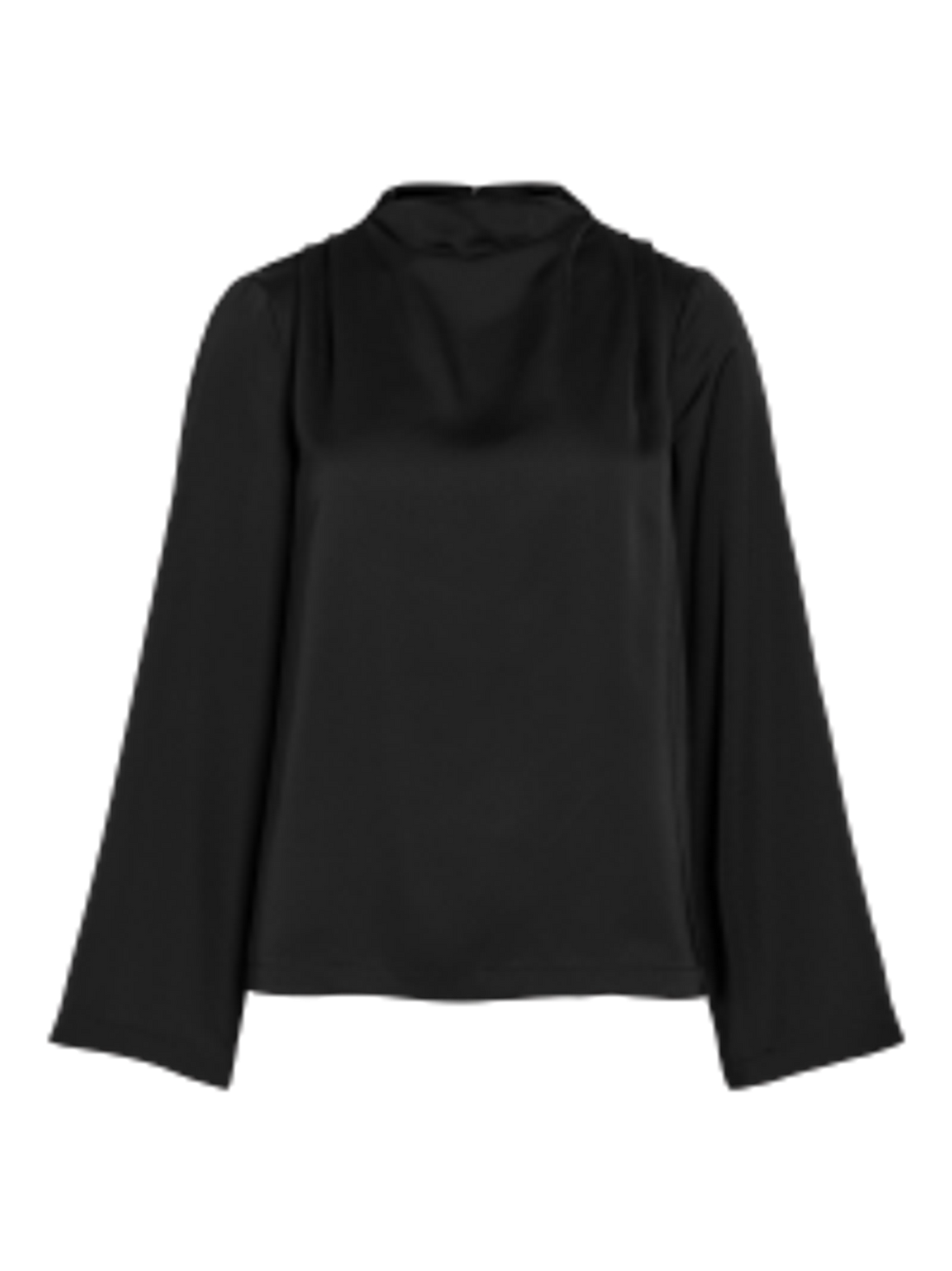 VILUTTO HIGH NECK TOP/R Black Beauty