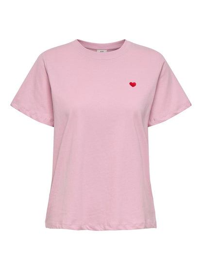 Jdypisa S/s Print Top Jrs Noos Rosa