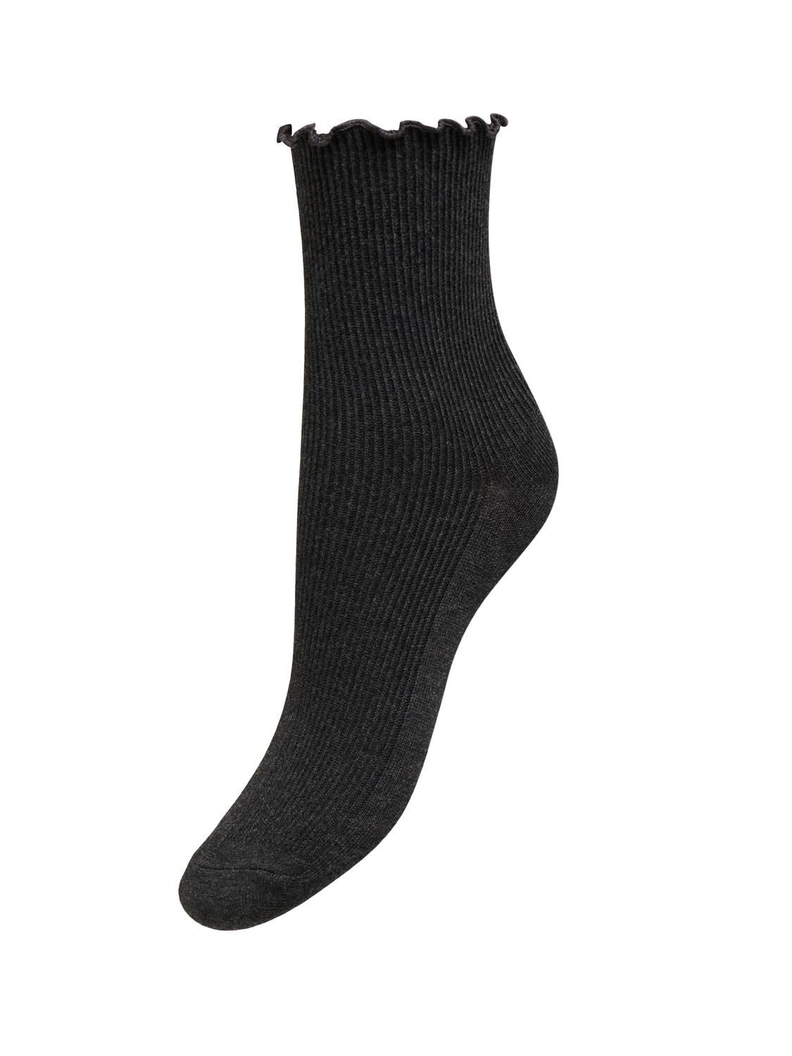 Onlcaya Lettuce Edge Socks Acc Grå