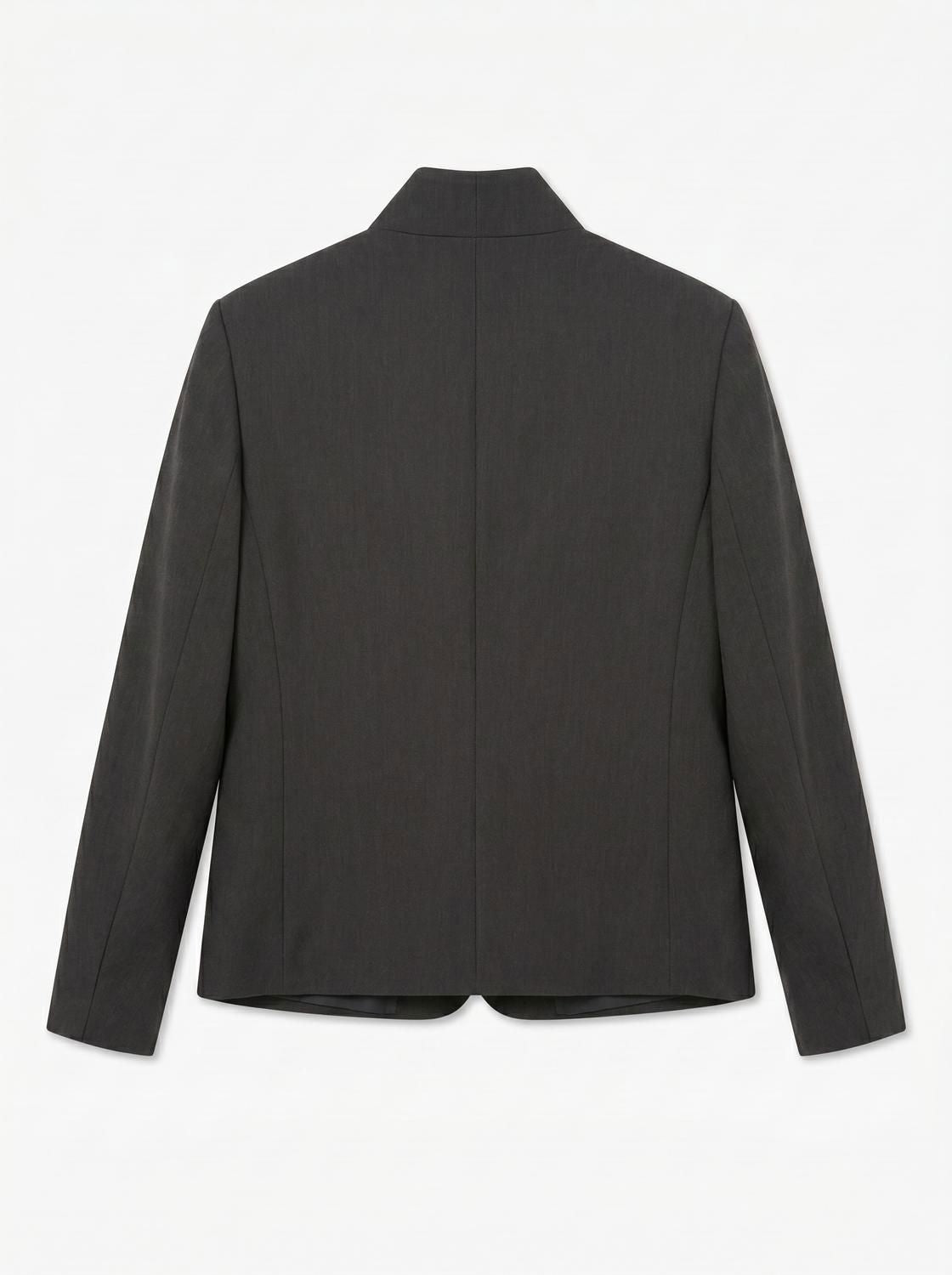 Vmdina Ls High Neck Blazer Lcs Grå