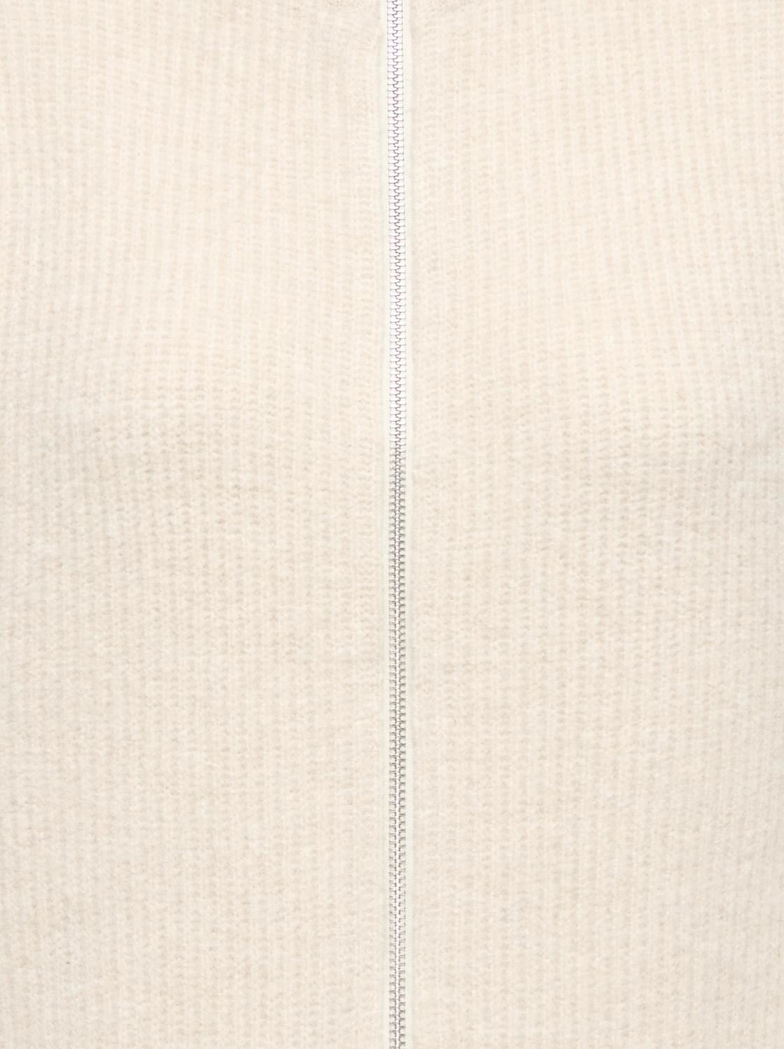 Onlbianca Sl Highneck Zip Vest Knt Beige