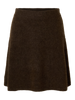 Slflulu Brushed Hw Knit Skirt Brun