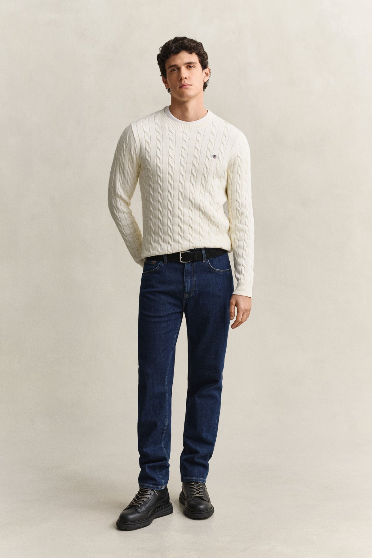 Jeans Med Regular Fit Blå