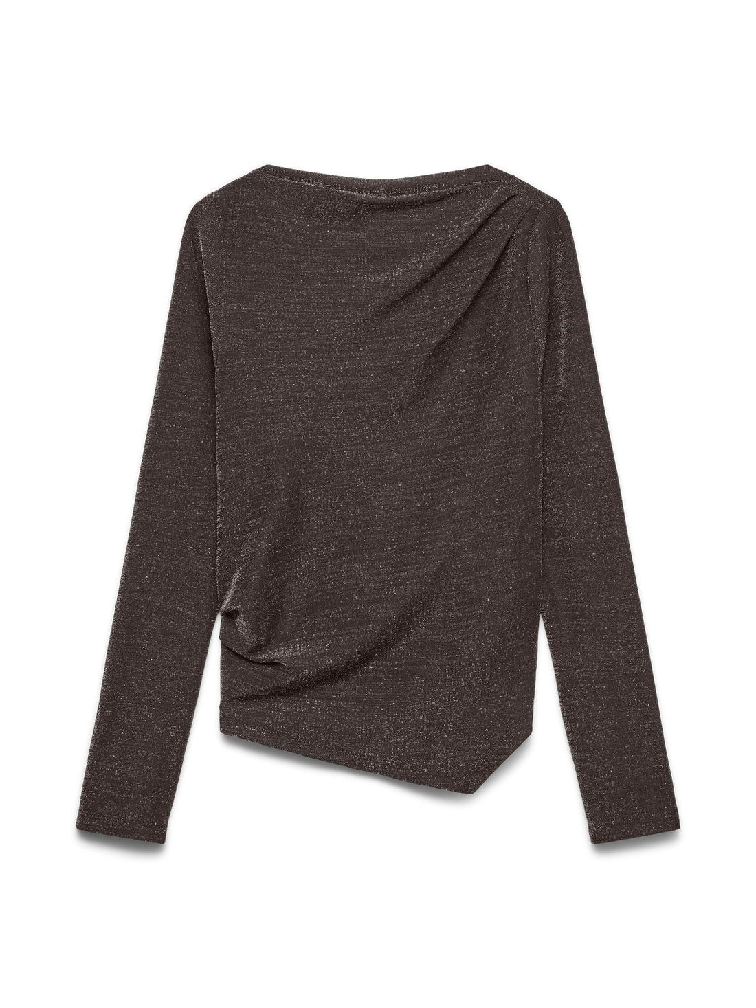 Vmmille Ls Boatneck Lx Short Top Brun