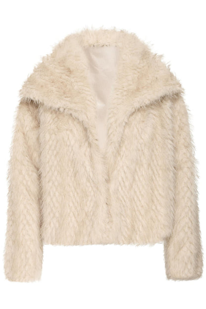 Sbcharlot Fur Jacket Beige
