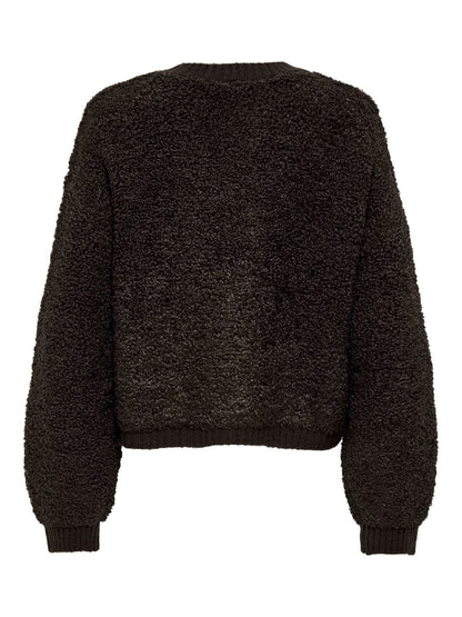 Jdyeira Life L/s Oneck Cardigan Knt Noos Brun