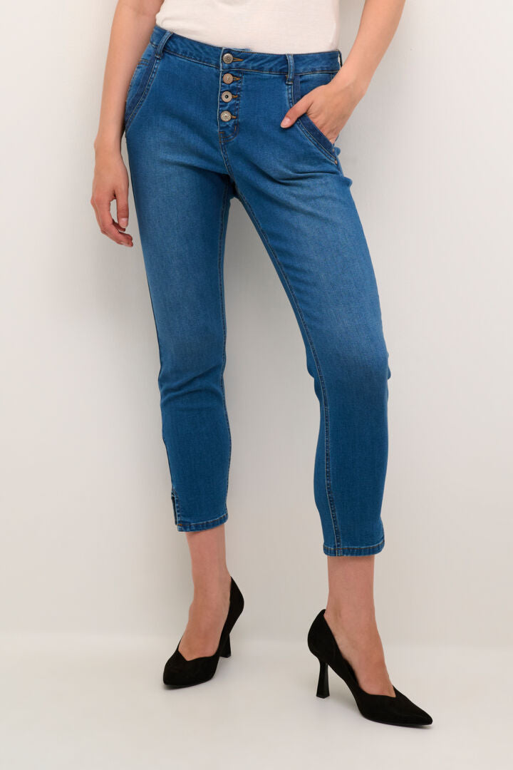 CRnomi 7/8 jeans Baiily fit Blå