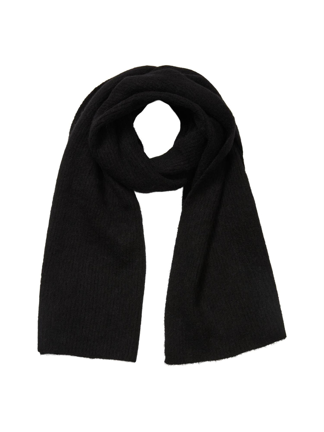 SLFMALINE KNIT SCARF NOOS Svart