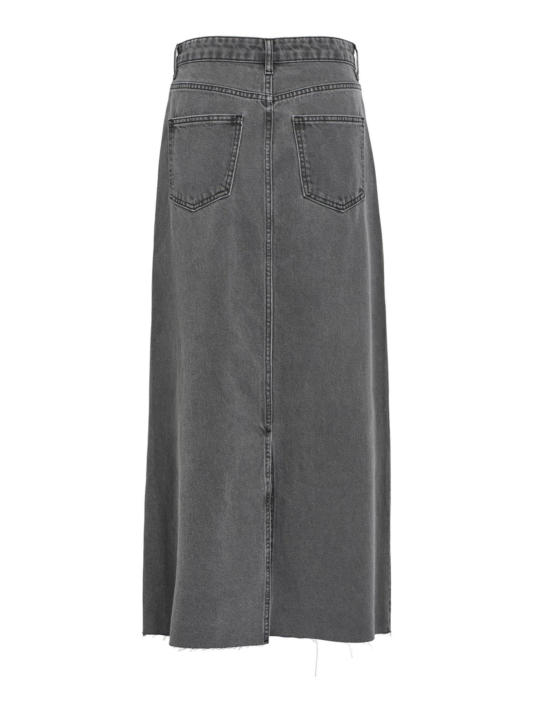 OBJHARLOW LONG DENIM SKIRT E DIV Grå