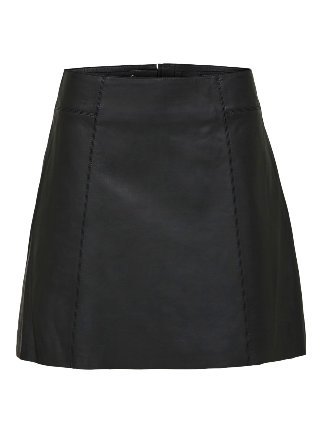 SLFIBI LEATHER SKIRT B NOOS Svart